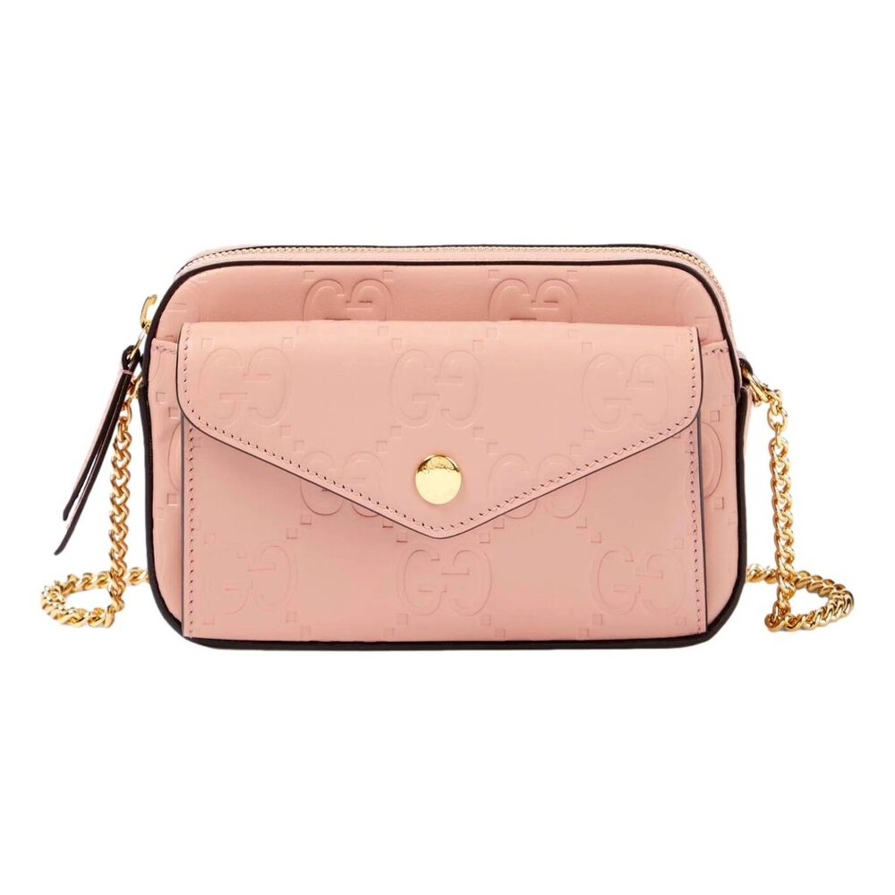 Gilbert Calfskin Mini Envelope Pink Crossbody Bag